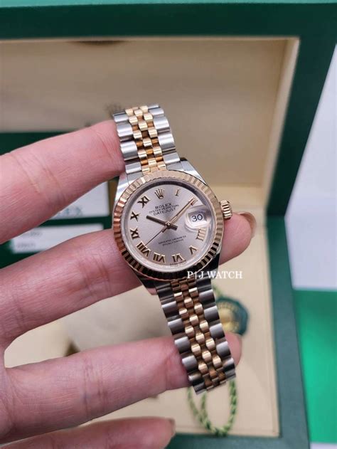 datejust 28 mm rpse gold and steel rolex